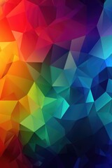 Fototapeta premium Colourful polygon background, created using generative ai technology