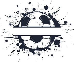 Soccer ball vector, Trendy design, Poupar sport ball