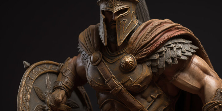 Spartan warrior. Leonidas. Ai generated