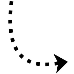 Dotted arrows clipart 