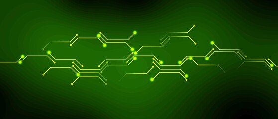 digital technology circuit lines diagram background design