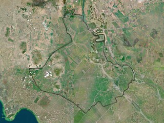 An Giang, Vietnam. High-res satellite. No legend