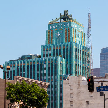 LOS ANGELES, CALIFORNIA, USA - JULY 28 : The Eastern Columbia Building In Los Angeles California On July 28, 2011