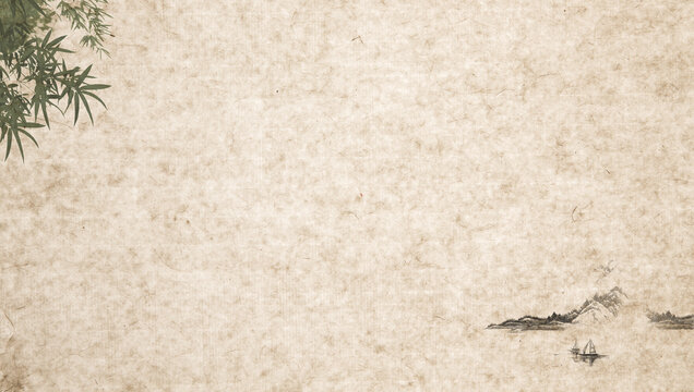 Chinese feng shui ink background