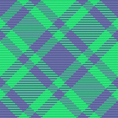 Vector fabric plaid. Seamless texture textile. Background check tartan pattern.