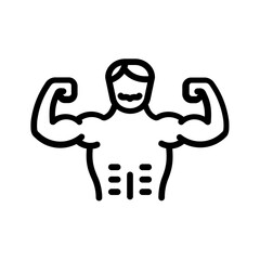 Black line icon for Potent