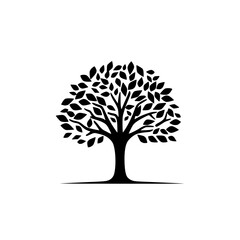 Obraz premium Tree vector illustration isolated on transparent background