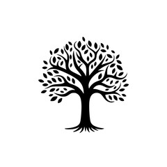 Tree vector illustration isolated on transparent background