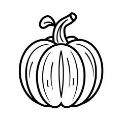 Pumpkin vector illustration isolated on transparent background