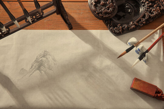 Pen ink and paper