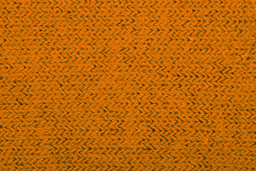 Close-up of orange texture fabric cloth, textile background.