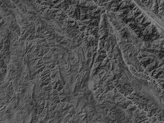 ien Bien, Vietnam. Grayscale. No legend