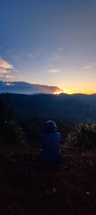 Fototapeta na wymiar trekking routes in thailand , mountains in thailand , camping sites