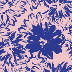 Pastel Abstract Floral Seamless Pattern Design