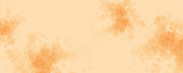 Abstract Colorful Pattern with Random Sized and Placed Brown Translucent Lit Square Shapes - Geometric Layered Wide Scale Texture - Vector Background Design