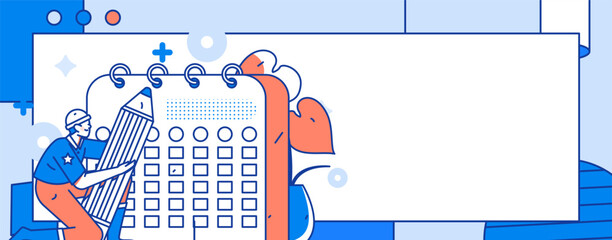 Sign in people flat vector concept operation hand drawn illustration
