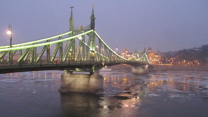 Pont de la liberté, Budapest, Hongrie 