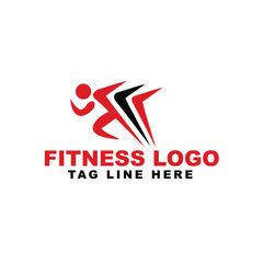 Fototapeta na wymiar Vector fitness gym logo 