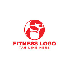Vector fitness gym logo

