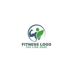 natural fitness logo design