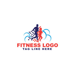 Fototapeta premium run logo