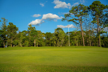View of Golf Course with beautiful putting green.