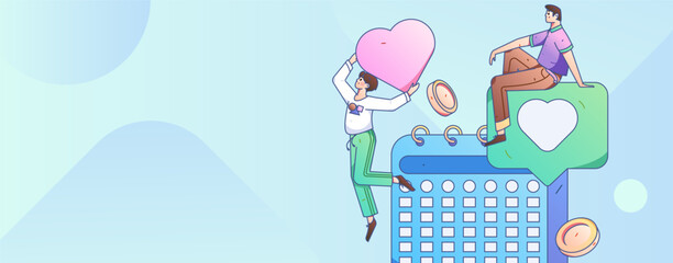 Sign in people flat vector concept operation hand drawn illustration
