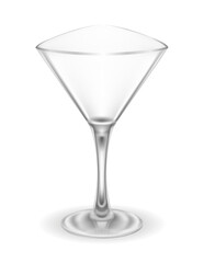 martini cocktail alcoholic drink glass vector illustration