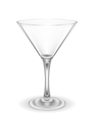 martini cocktail alcoholic drink glass vector illustration