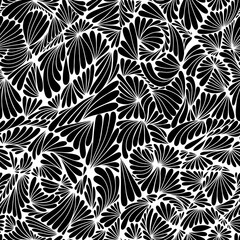 black and white seamless pattern