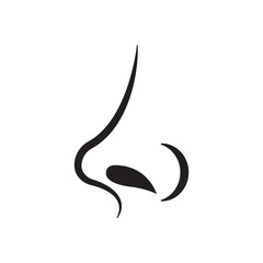 Obraz premium Nose icon,logo illustration design template.