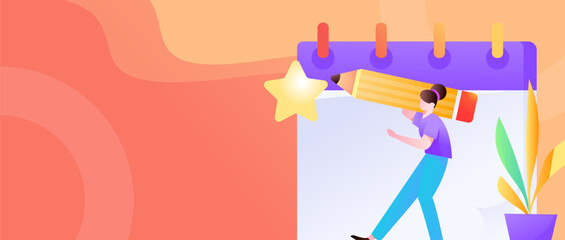 Sign in people flat vector concept operation hand drawn illustration
