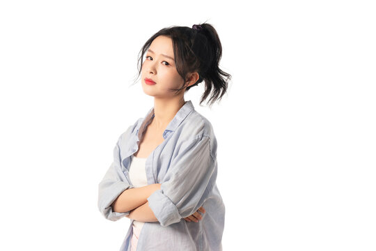 Rebellious young woman