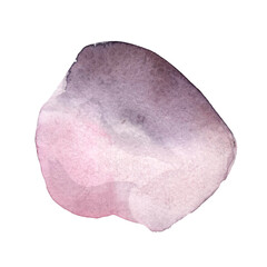 Watercolor stone on a white background. watercolor illustration.