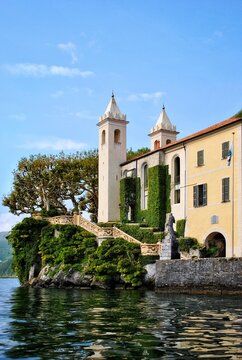 Villa del Balbianello, Lenno, Lake Como, Lombardy, Italy, Europe.