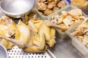 Night street market in Taiwan, Boiled Salty Chicken