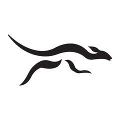 Kangaroo icon,logo illustration design template.