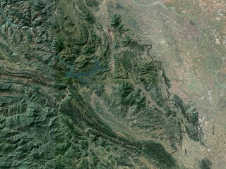 Hoa Binh, Vietnam. Low-res satellite. No legend