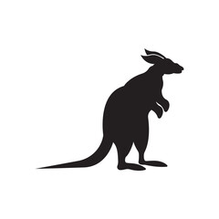 Kangaroo icon,logo illustration design template.