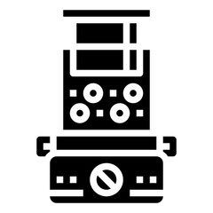 Fototapeta premium food processor line icon,linear,outline,graphic,illustration