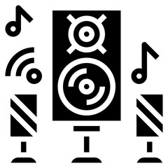 speaker line icon,linear,outline,graphic,illustration