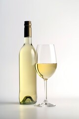 White Wine, Generative AI, Illustration