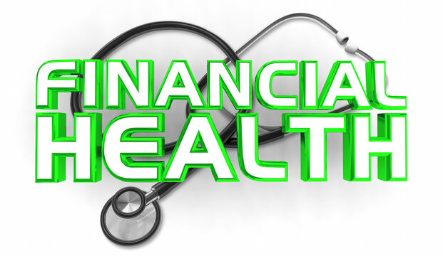 Financial Health Doctor Stethoscope Money Care Advice Help 3d Illustration