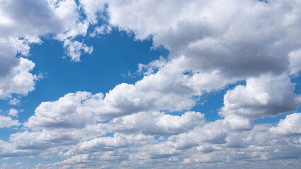 Beautiful cloudscape in the blue sky.