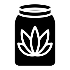 cannabis drink glyph 