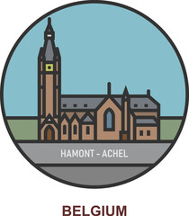 Hamont-Achel. Cities and towns in Belgium