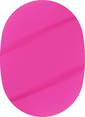 pink oval sticker