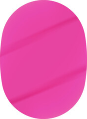 pink oval sticker