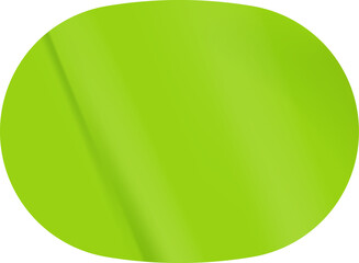 green oval sticker