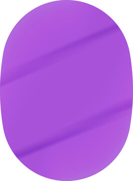 Purple Oval Sticker